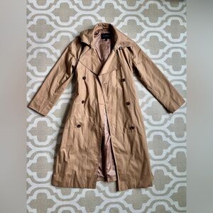 Banana Republic Tan Double-Breasted Trench Coat